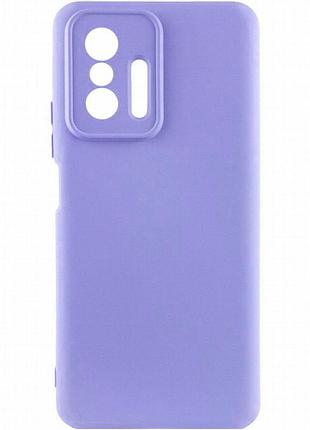 Чехол silicone cover ummi lakshmi full camera (aa) для xiaomi 11t / 11t pro сиреневый / dasheen
