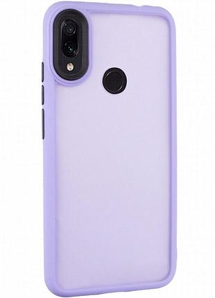 Чехол tpu+pc lyon frosted для xiaomi redmi note 7 / note 7 pro / note 7s purple