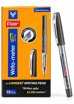 Ручка маслянная flair writo-meter jumbo синяя, длина письма 12,5 км