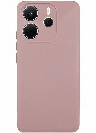 Чехол tpu getman liquid silk full camera для xiaomi redmi note 14 4g (int. version) розовый / pink sand