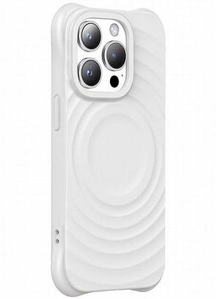 Чехол tpu orbit with magnetic fit для apple iphone 14 pro max (6.7") white