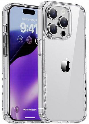 Чехол tpu+pc multi-color для apple iphone 15 pro (6.1") clear
