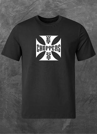 Футболка унісекс з принтом west coast choppers (мод2) базова чорна m