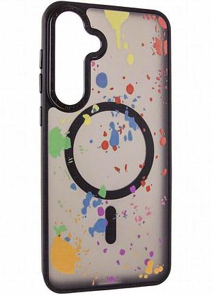 Чехол tpu+pc flush with magnetic fit для samsung galaxy s24 / s25 titanium black