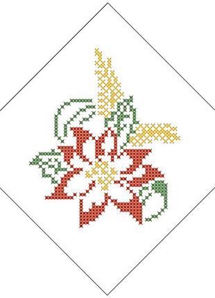 Нф-015. новорічна іграшка на фетрі.