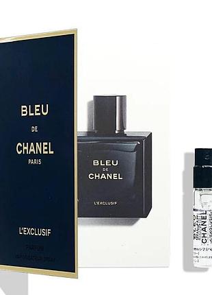 Пробники парфумів chanel bleu de chanel l'exclusif 1,5 мл для чоловіків