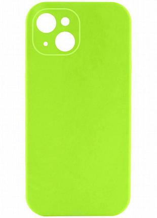 Чехол silk full camera protective (aa) no logo для apple iphone 14 (6.1") кислотно-зеленый / acid green