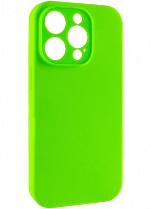Чехол silk full camera protective (aa) no logo для apple iphone 15 pro (6.1") кислотно-зеленый / acid green
