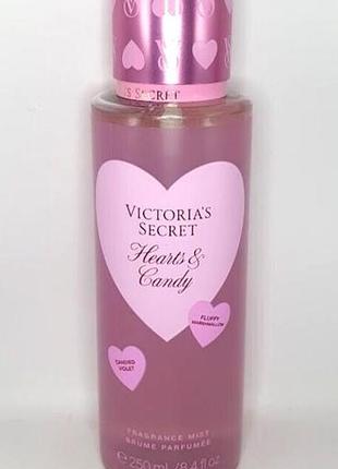 Парфумований спрей victoria's secret heart & candy fragrance mist 250 мл для жінок