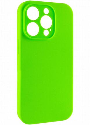 Чехол silk full camera protective (aa) no logo для apple iphone 14 pro (6.1") кислотно-зеленый / acid green