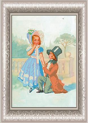 Схема для вишивки бісером перше кохання. арт. скм-94