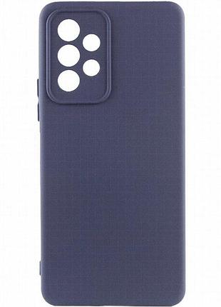 Чехол tpu getman liquid silk full camera для samsung galaxy a33 5g синий / midnight blue