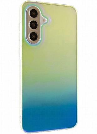 Чехол tpu+pc glassbend для samsung galaxy a55 green