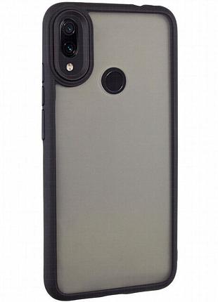 Чехол tpu+pc lyon frosted для xiaomi redmi note 7 / note 7 pro / note 7s black