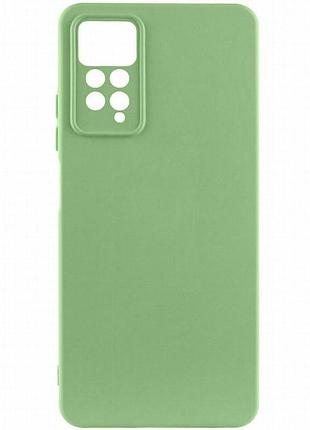 Чехол tpu getman liquid silk full camera для xiaomi redmi note 11 pro 4g/5g / 12 pro 4g зеленый / pistachio