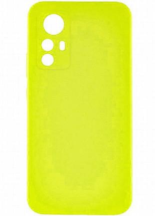 Чехол tpu getman liquid silk full camera для xiaomi redmi note 12s желтый / flash