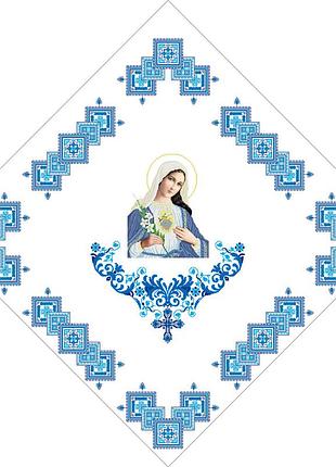 Х-030. схема для вышивки бисером фана уборочная.