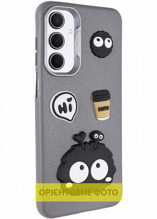 Чехол tpu leather toys для motorola moto g05 monster / grey