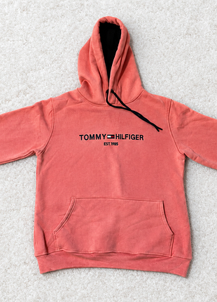 Худі tommy hilfiger у кораловому кольорі