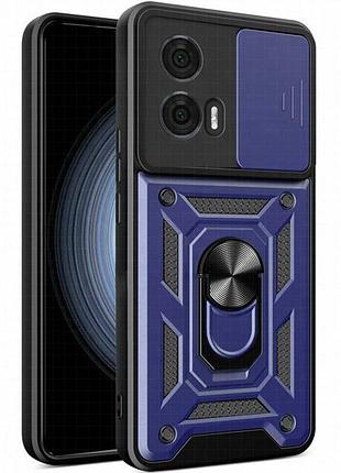 Чехол ummi camshield serge ring для motorola moto g24 / g04 синий / navy