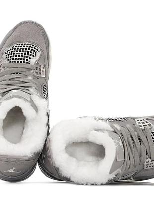 4 retro grey ❄️ хутро 6
