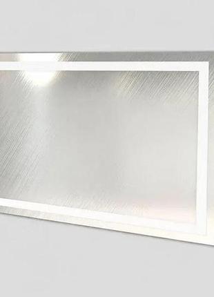 Зеркало настенное kristal с подсветкой 800x600 мм, современное, лаконичное, для ванной, спальни, гостиной