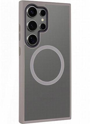 Чехол ummi colorful with magnetic fit для samsung galaxy s25 ultra серый / grey