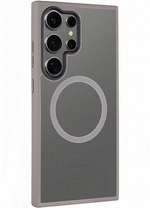 Чехол ummi colorful with magnetic fit для samsung galaxy s24 ultra серый / grey