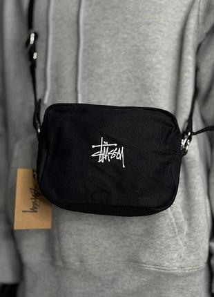 Сумка месенджер унісекс stüssy чорна