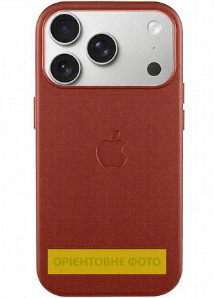 Чехол кожаный leather case (aa) with magnetic fit and animation для apple iphone 17 air (6.5") crimson