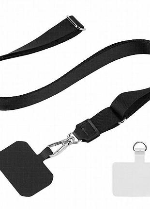 Шнурок широкий (2см) 140см black