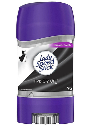 Гелевий дезодорант lady speed stick gel invisible dry fresh fusion, 65 г
