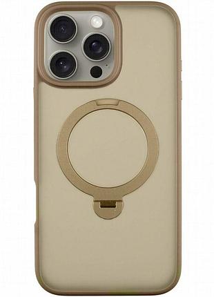 Чехол ummi colorful with magnetic fit hq ring для apple iphone 16 pro max (6.9") rose gold