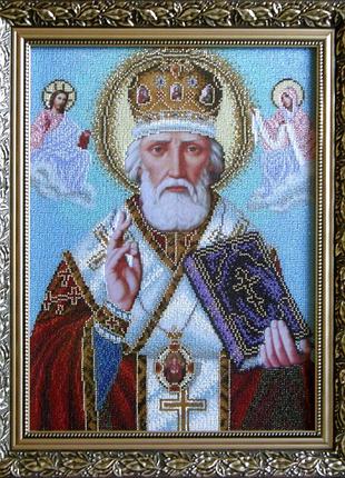 См. схема для вишивки бісером святий миколай