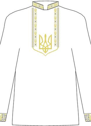 Чсвл-40. заготовка чоловіча сорочка лляна сіра