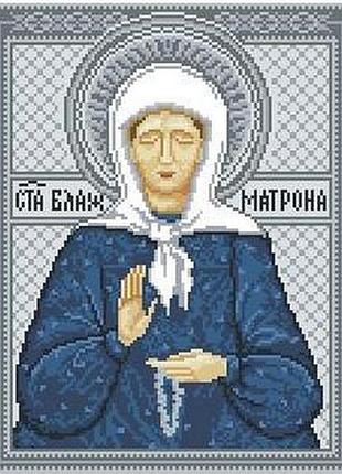 Амс-009. набір алмазної мозаїки св. блаженна матрона 30х40см