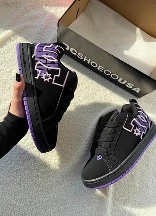 Dc shoes court graffik black purple 5