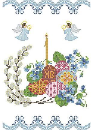 Хввг-105. схема для вишивки бісером великодній рушник