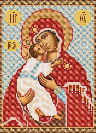 Рип-004 схема для вишивання бісером богородиця володимирська.