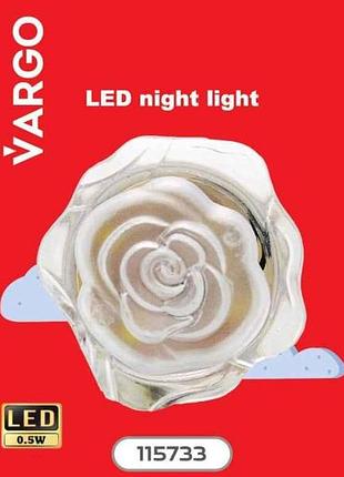Ночник led роза v-115733 тм vargo