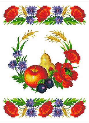Рсв-020. схема для вишивки бісером рушник до спаса.