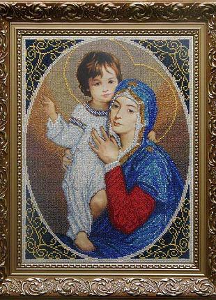 Мдр. схема для вишивки бісером мадонна і дитя (радість)