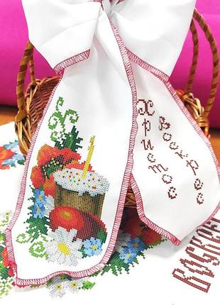 Б-035. схема для вишивки бісером великодній бант.