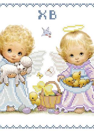 Хв-008. схема для вишивки бісером великодній рушничок.