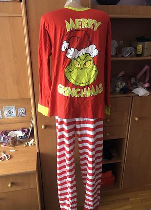 Пижама, комплект, костюм, 100% коттон, m. dr.seuss. grinch. стан нового