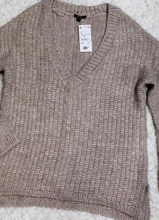 Kiabi бежевый джемпер в стиле oversize оверсайз 3