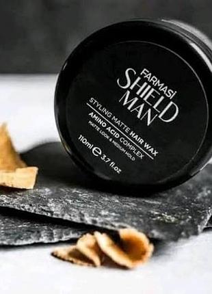 Віск для волосся farmasi shield man amino acid complex (styling matte hair wax)