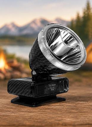 Налобный фонарик tsl 5800h / аккумуляторный фонарик ukc / led с солнечной батареей и зарядкой от type-c