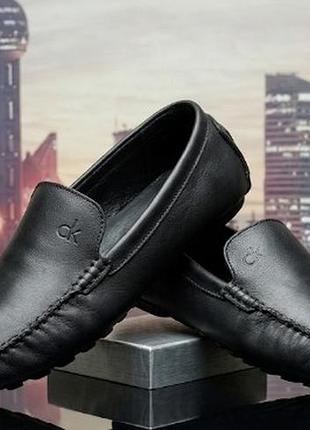 Чоловічі шкіряні мокасини / лофери calvin klein . артикул / модель: 1353-5  , розмір 43, довжина устілки 28.5 см. made in england (великобританія)