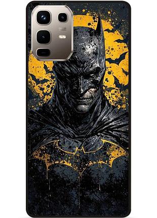 Чехол силиконовый бампер для infinix note 50 pro plus 5g (x6856) с рисунком бэтмен batman